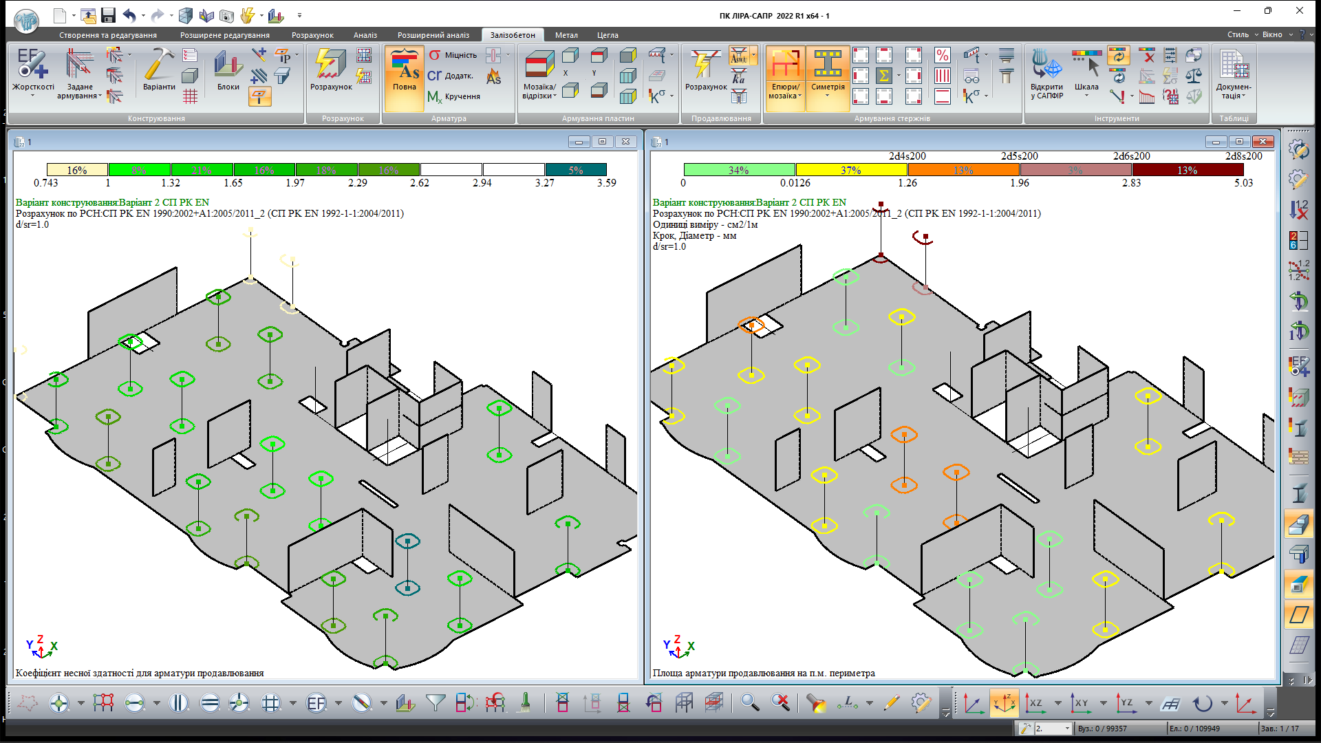 Результати розрахунку продавлювання Результати розрахунку продавлювання